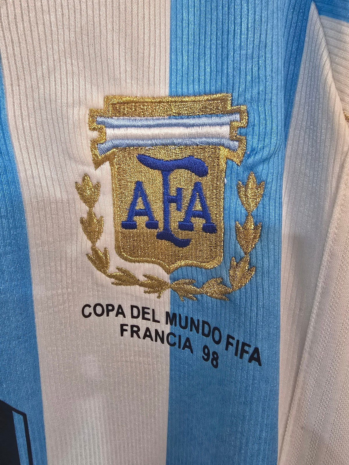 Argentina 1998/99 Adidas home shirt, Special edition #9 BATISTUTA - XL