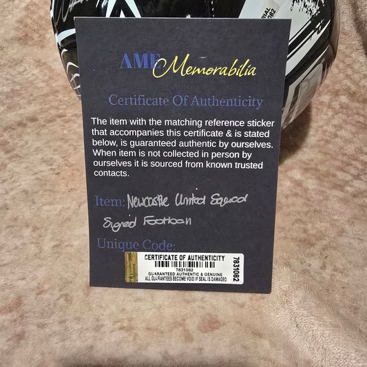 Newcastle United 2023/24 Signed football with COA
