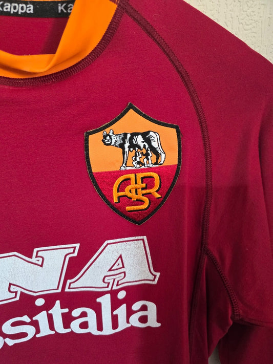 AS Roma 2001/02 Kappa long sleeved home shirt, Small