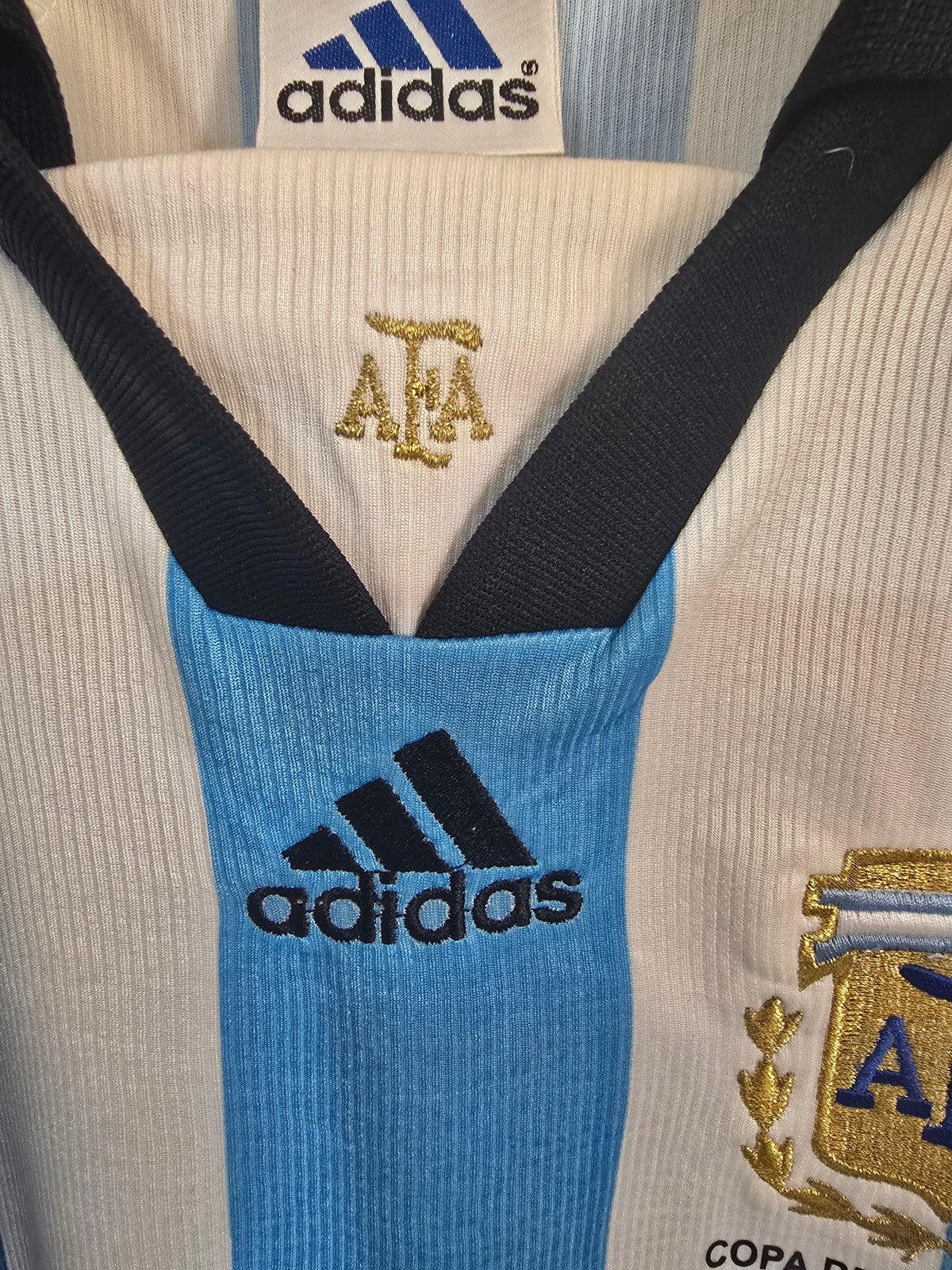 Argentina 1998/99 Adidas home shirt, Special edition #9 BATISTUTA - XL