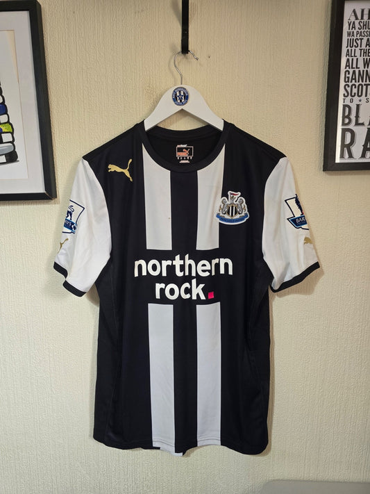 Newcastle United 2011/12 Ryan Taylor #16 Matchworn & signed home shirt