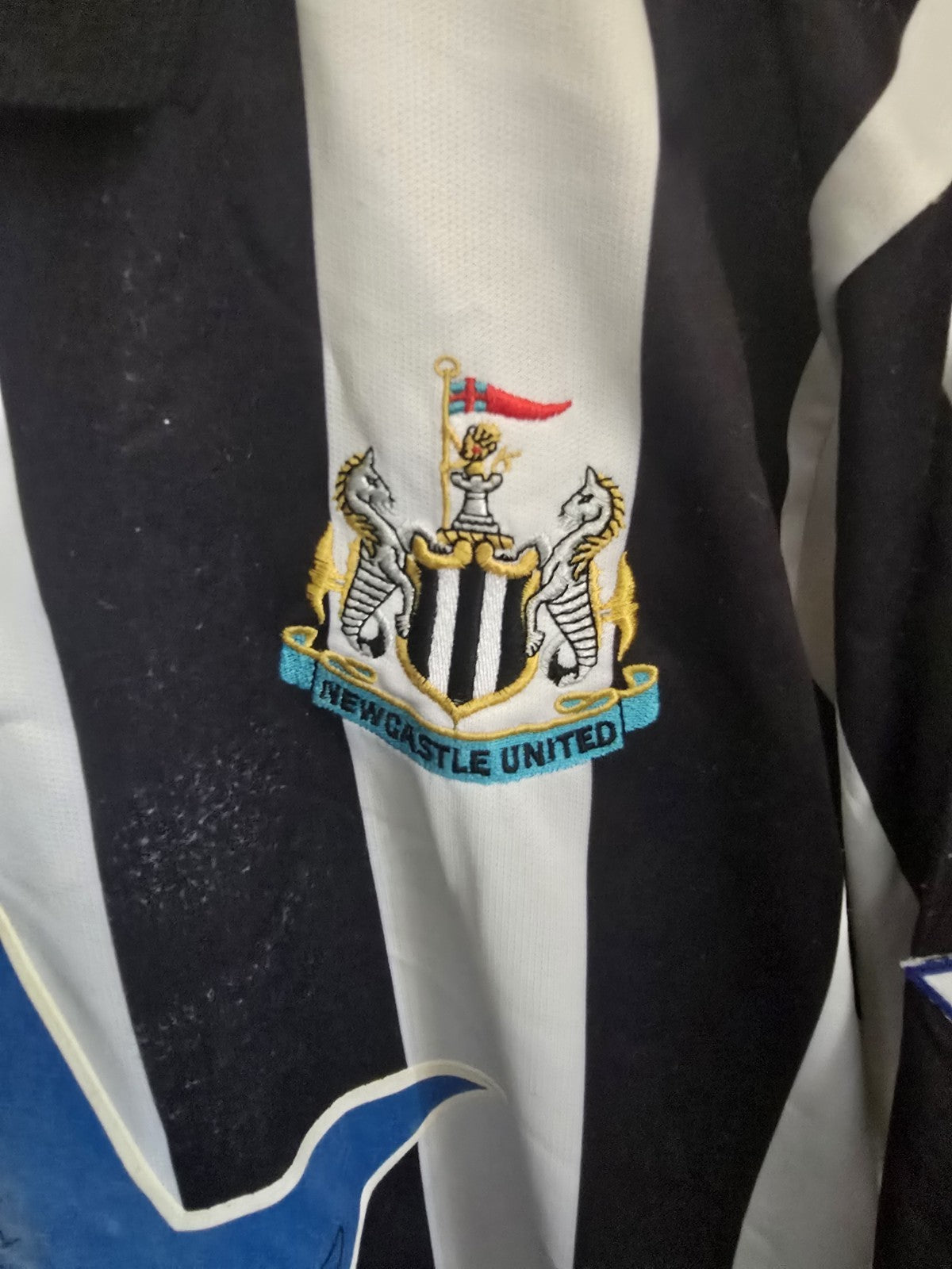 Newcastle United 1993/95 John Beresford Matchworn & Signed Home Shirt.