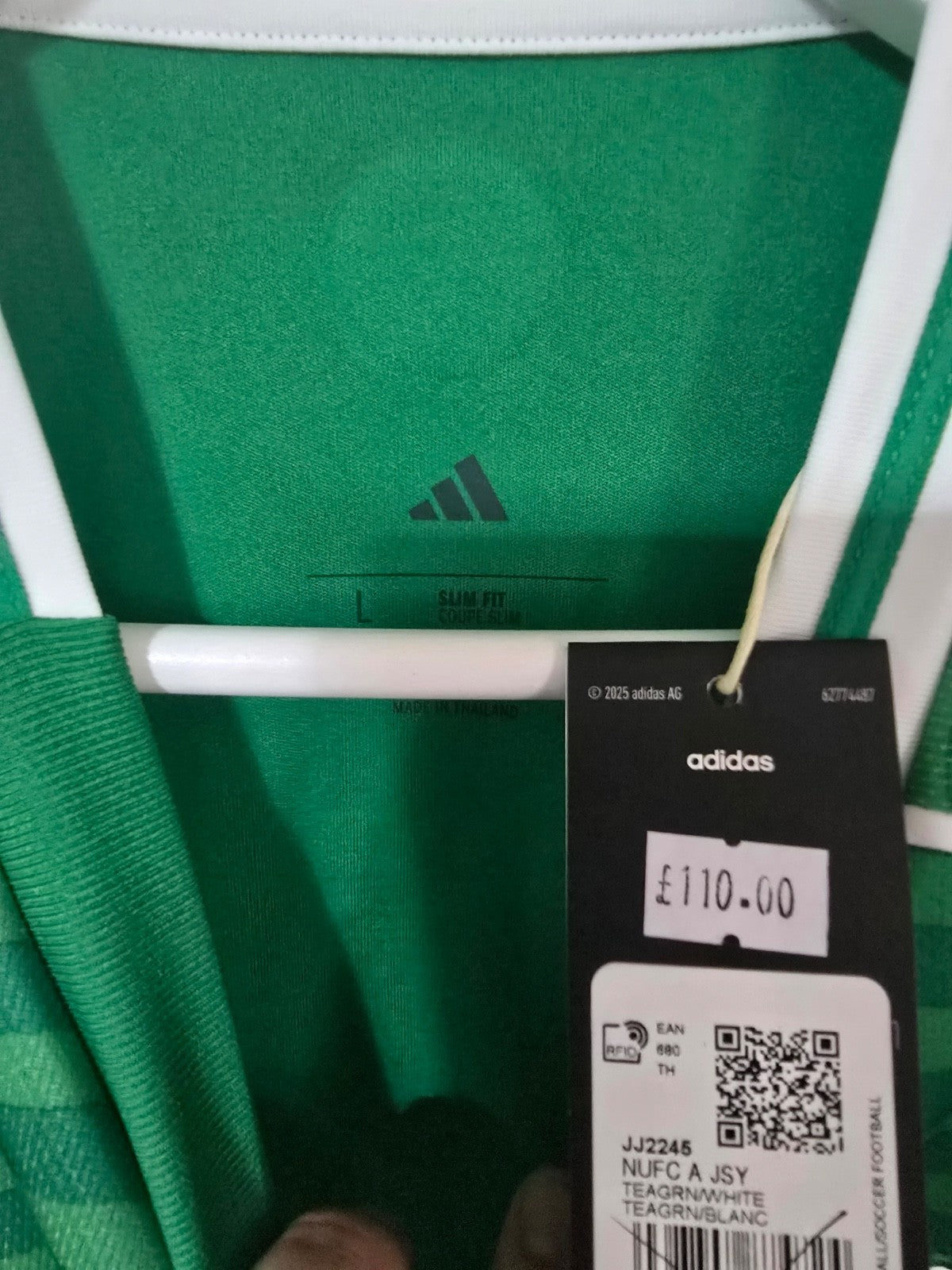 Newcastle United 2025/26 Korean print away shirt, Adidas, BNWT, #8 TONALI, XL