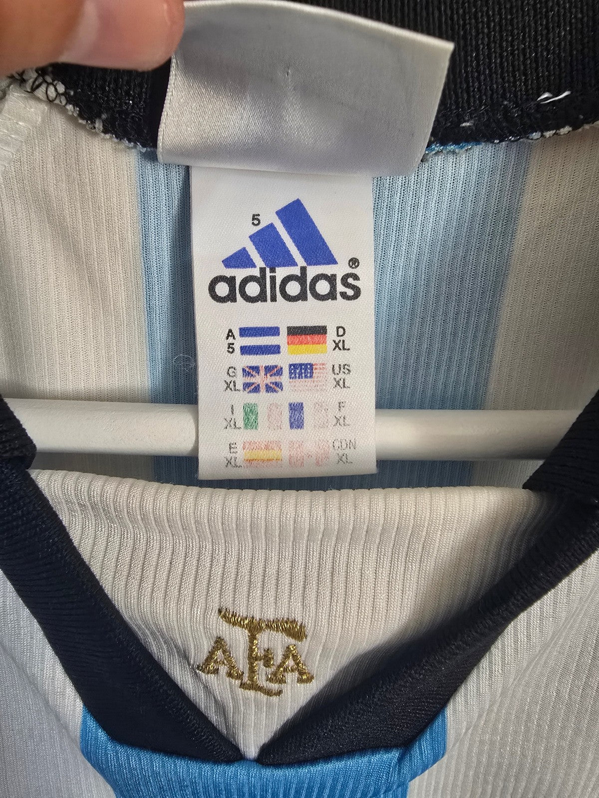 Argentina 1998/99 Adidas home shirt, Special edition #9 BATISTUTA - XL