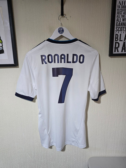 Real Madrid 2012/13 Adidas home shirt, #7 RONALDO - Small