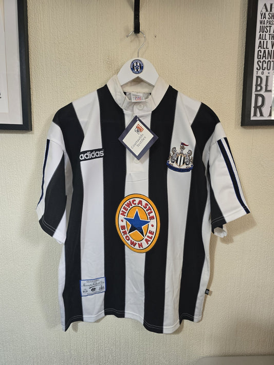 Newcastle United Original BNWT 1995/97 Adidas Home Shirt #14 GINOLA, Medium