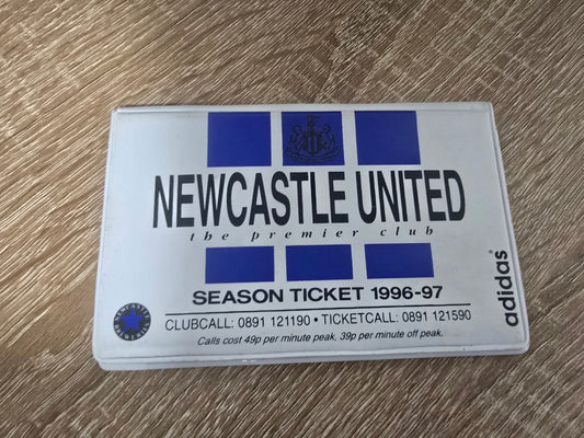 Newcastle United 1996/97 Used season ticket