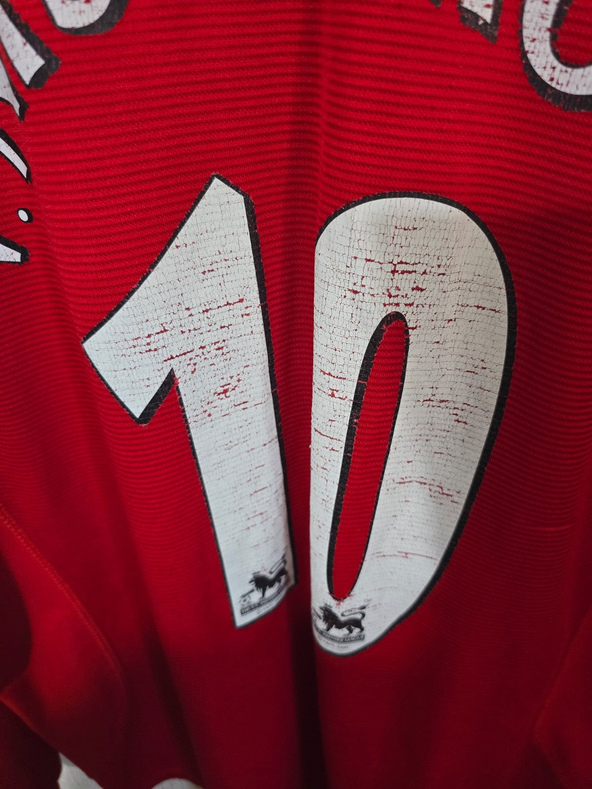 Manchester United 2000/02 Umbro Long sleeved home shirt, #10 V.NISTELROOY, XL