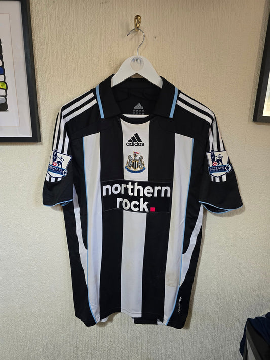 Newcastle United 2007/09 Matchworn Damien Duff home shirt v Arsenal