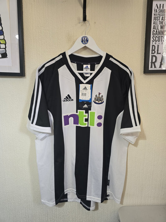 Newcastle United 2001/03 Adidas Original Home Shirt BNWT #9 SHEARER Large