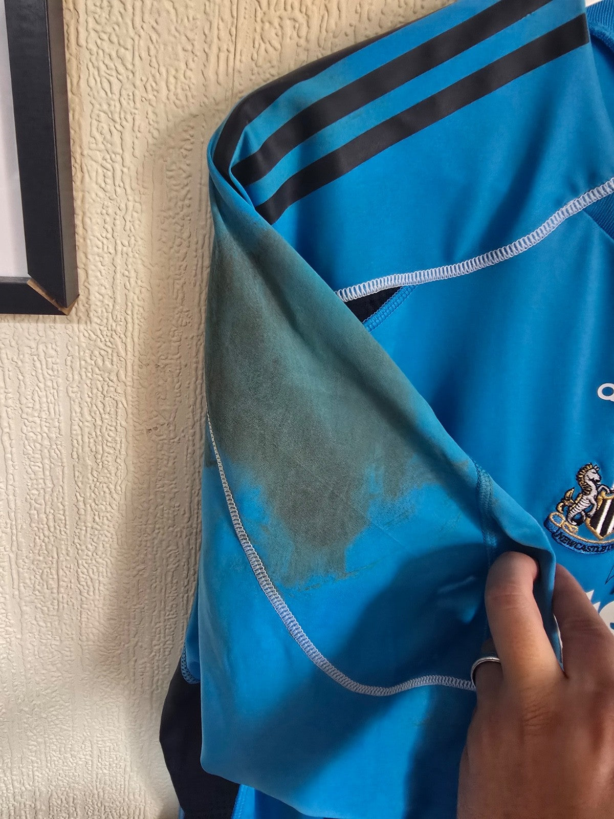 Newcastle United 2009/10 Steve Harper matchworn shirt v Crystal Palace