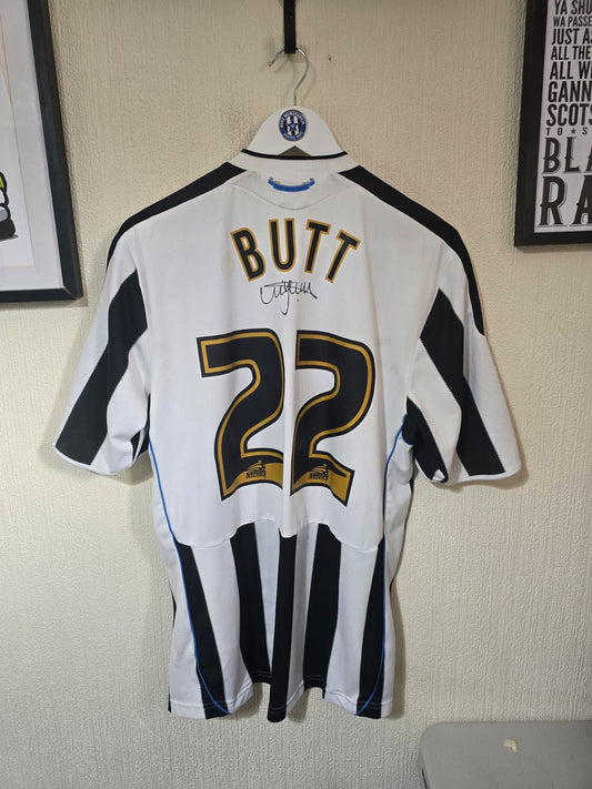 Newcastle United Adidas 2009/10 Nicky Butt matchworn & signed home shirt