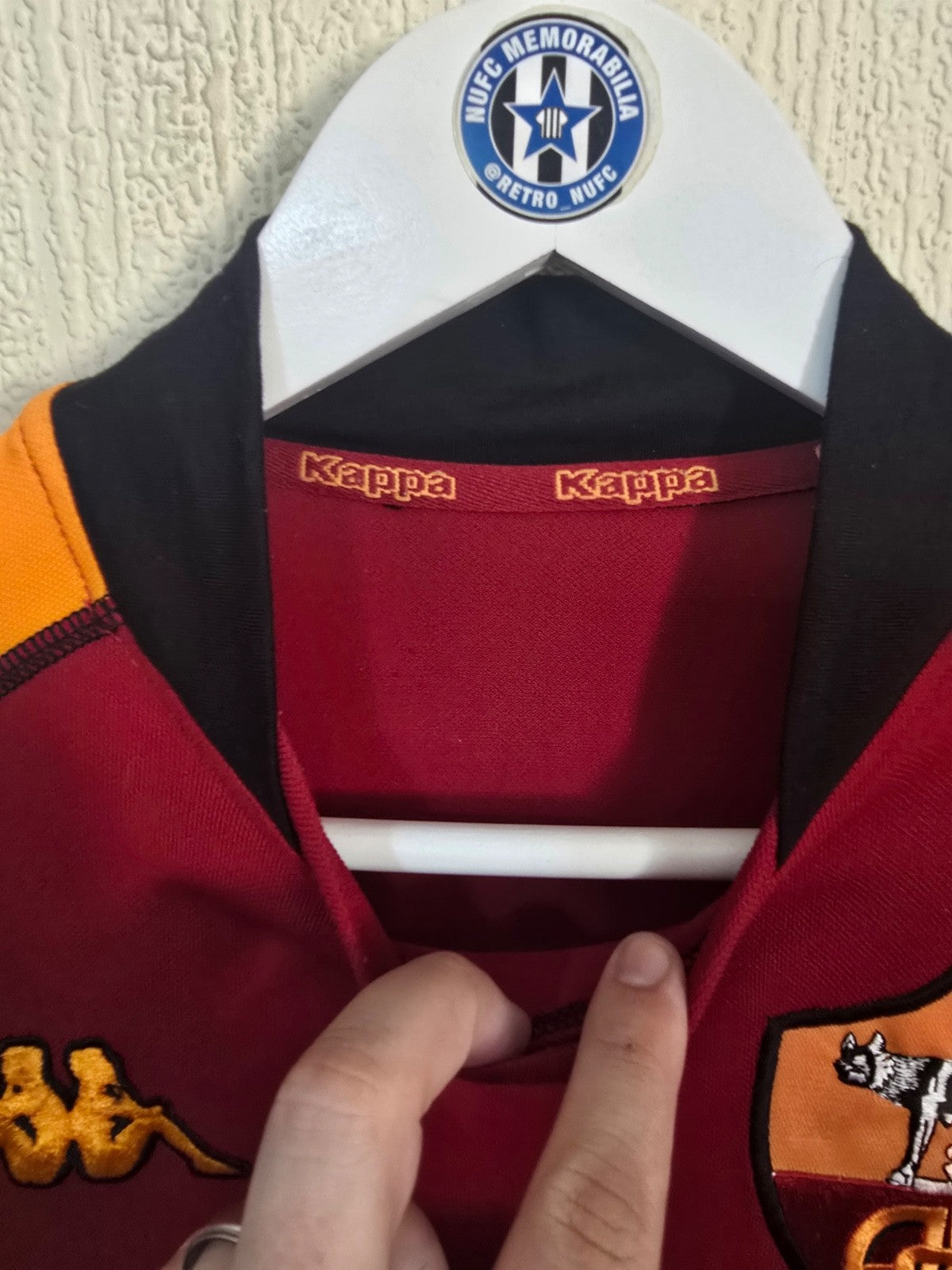AS Roma 2002/03 Kappa European home shirt #33 BATISTUTA, Large