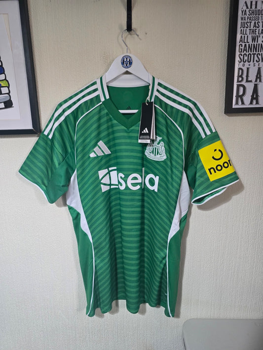 Newcastle United 2025/26 Korean print away shirt, Adidas, BNWT, #8 TONALI, XL