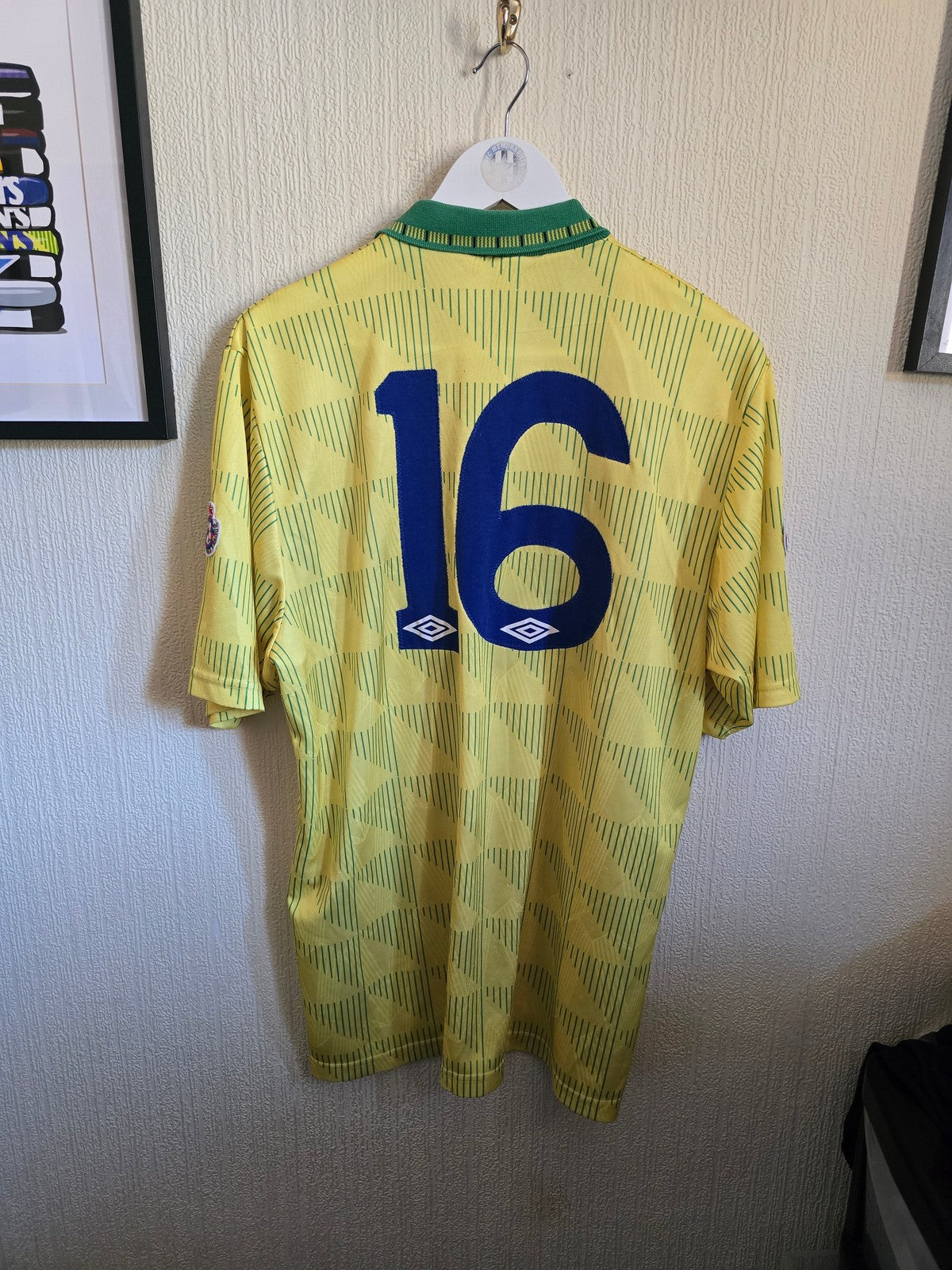 Newcastle United 1991/93 Matchworn away shirt #16