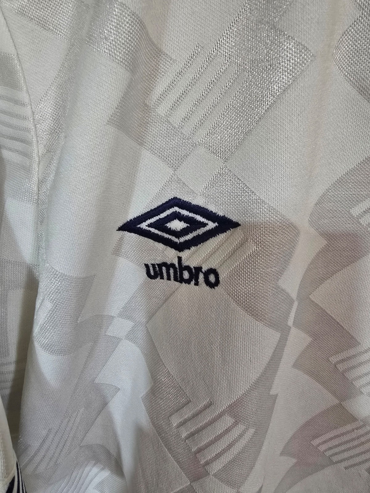 England 1990 Youth International matchworn umbro home shirt #10 Lee Clark