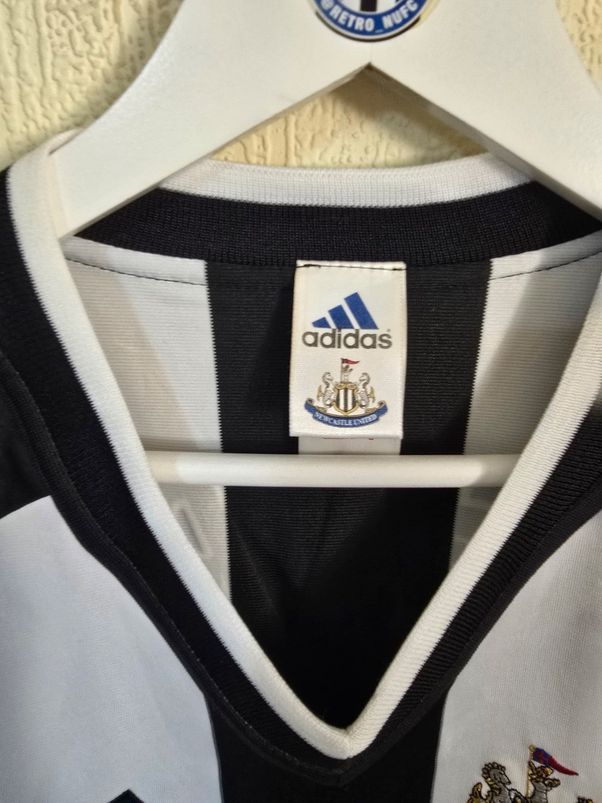Newcastle United 2001/03 Alan Shearer matchworn home shirt, Adidas, XL