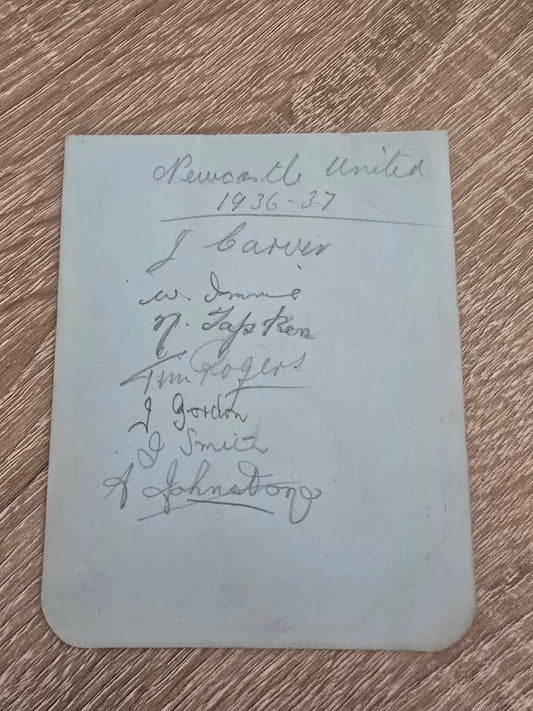 Newcastle United 1936/37 hand signed signature sheet