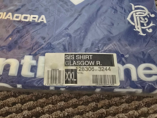 Rangers 2002/03 Diadora Home shirt, BNIB/BNWT - XXL