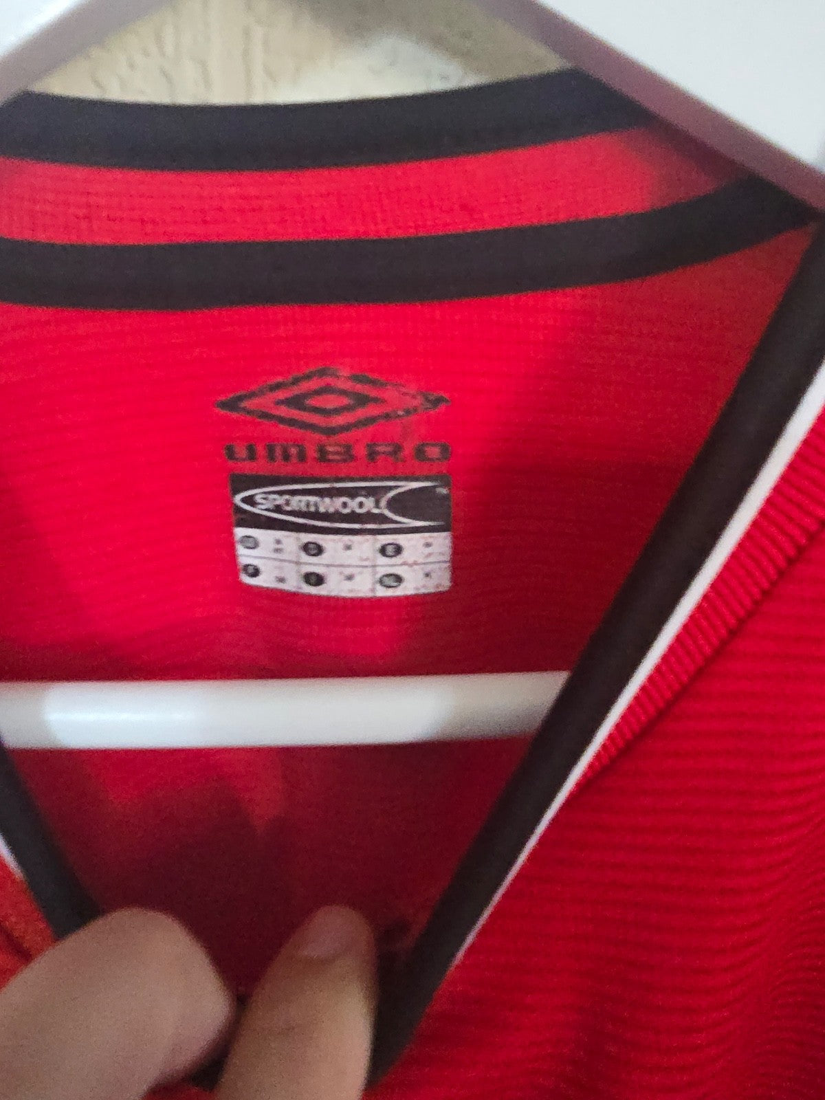 Manchester United 2000/02 Umbro Long sleeved home shirt, #10 V.NISTELROOY, XL