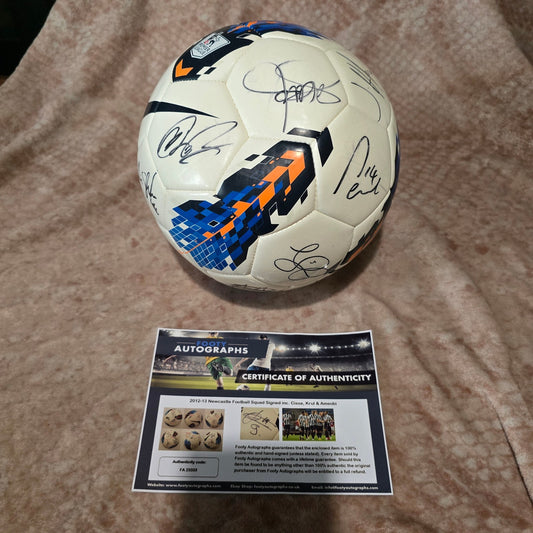 Newcastle United 2012/13 Signed ball with COA