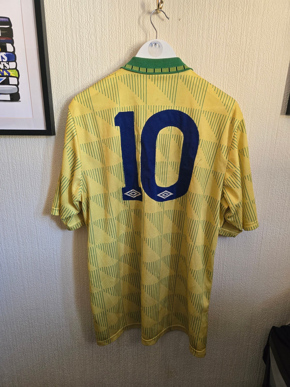 Newcastle United 1991/93 Lee Clark Matchworn away shirt