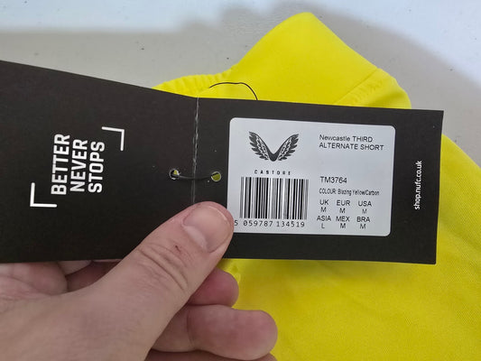 Newcastle United 2023/24 Third shorts, BNWT - Medium