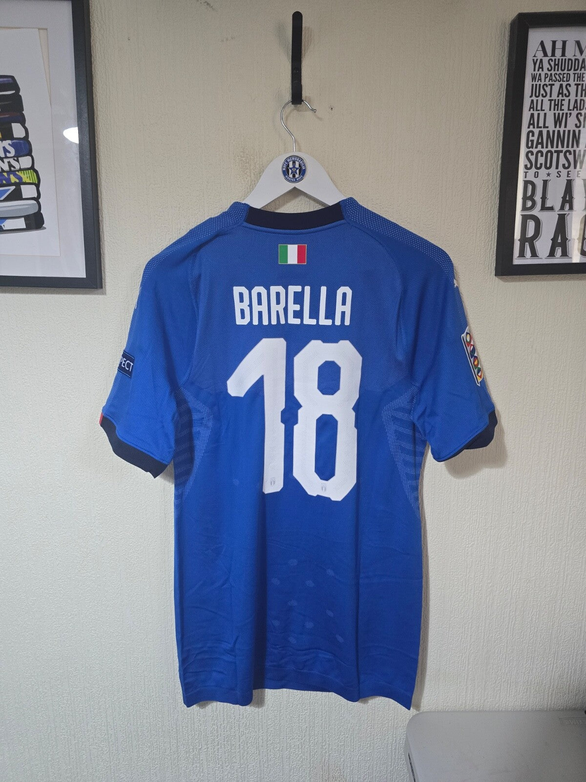 Italy 2018 Home shirt, BNWT, Puma, #18 BARELLA, XL