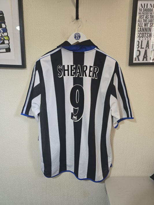 Newcastle United Adidas Original BNWT 1999/00 Home Shirt, #9 SHEARER, Large