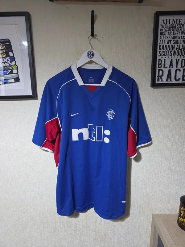 Rangers 2001/02 Home Shirt – Nike – XL