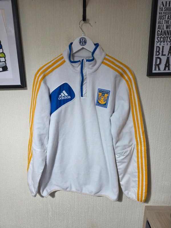 Tigres UANL Adidas quarter-zip training fleece sweatshirt Medium.