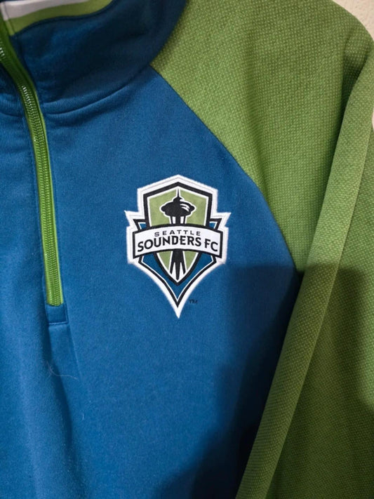 Seattle Sounders 2015/16 Adidas 1/4 zip sweatshirt - XL