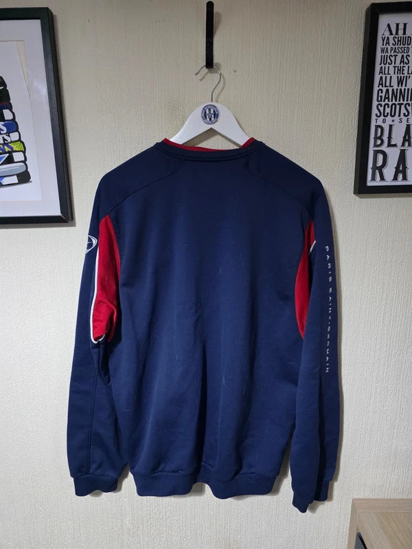 PSG 2001/02 Nike 1/4 Zip sweatshirt Large