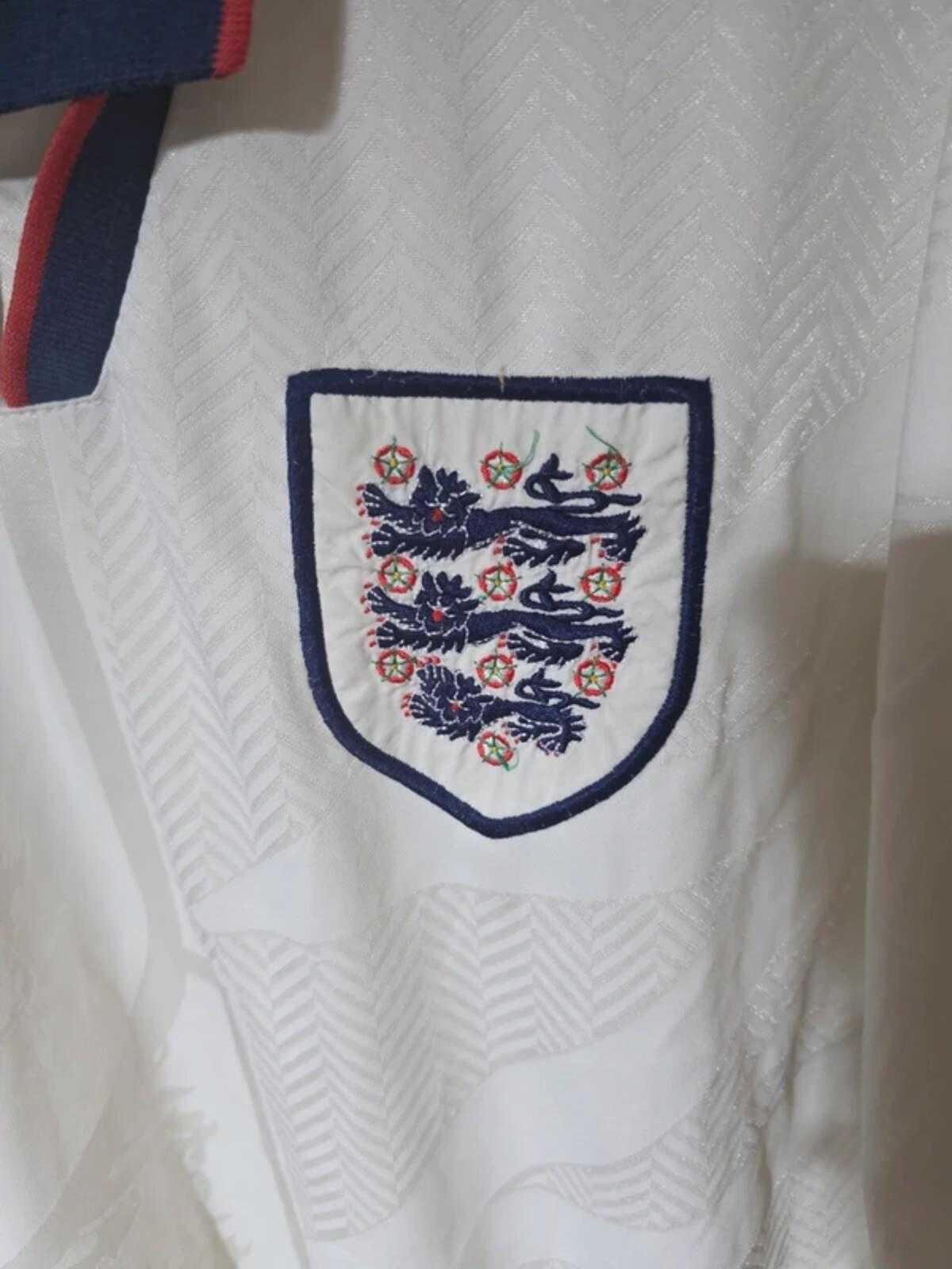 England Umbro 1993/95 home shirt, Large