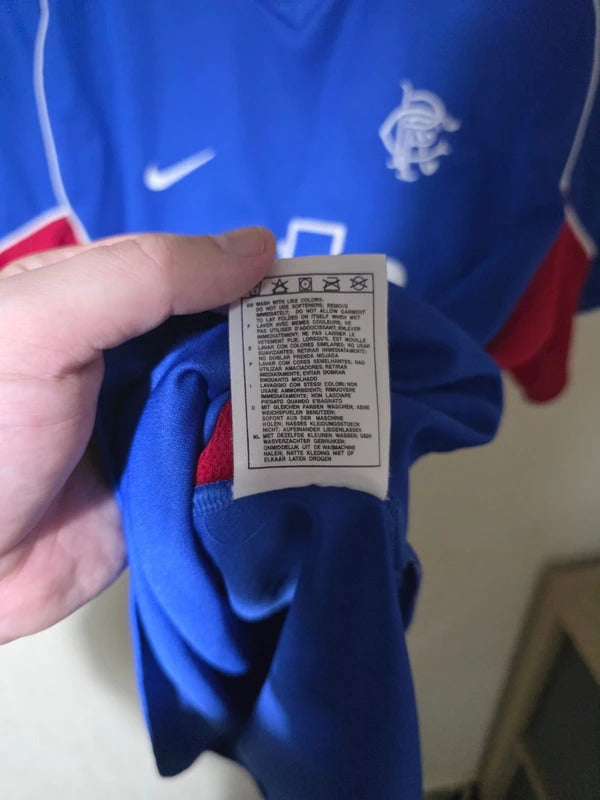 Rangers 2001/02 Home Shirt – Nike – XL