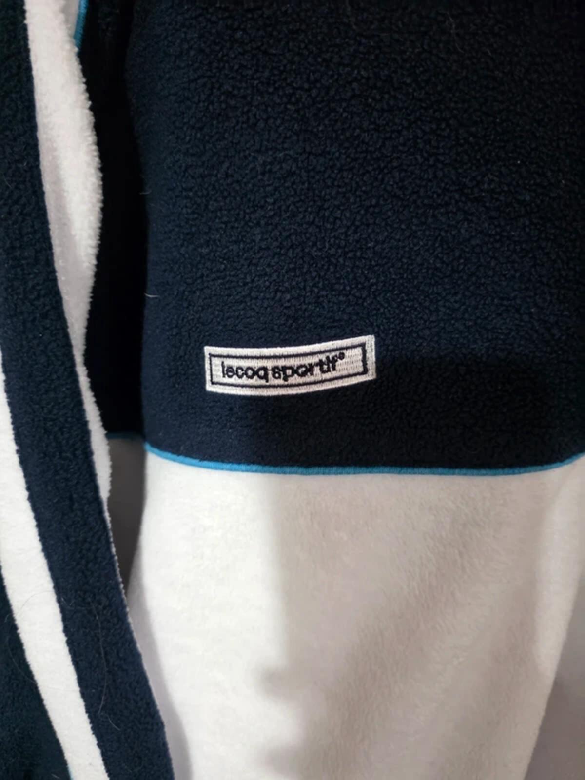Manchester City 2001/02 Le Coq Sportif 1/4 zip sweatshirt/fleece - Large