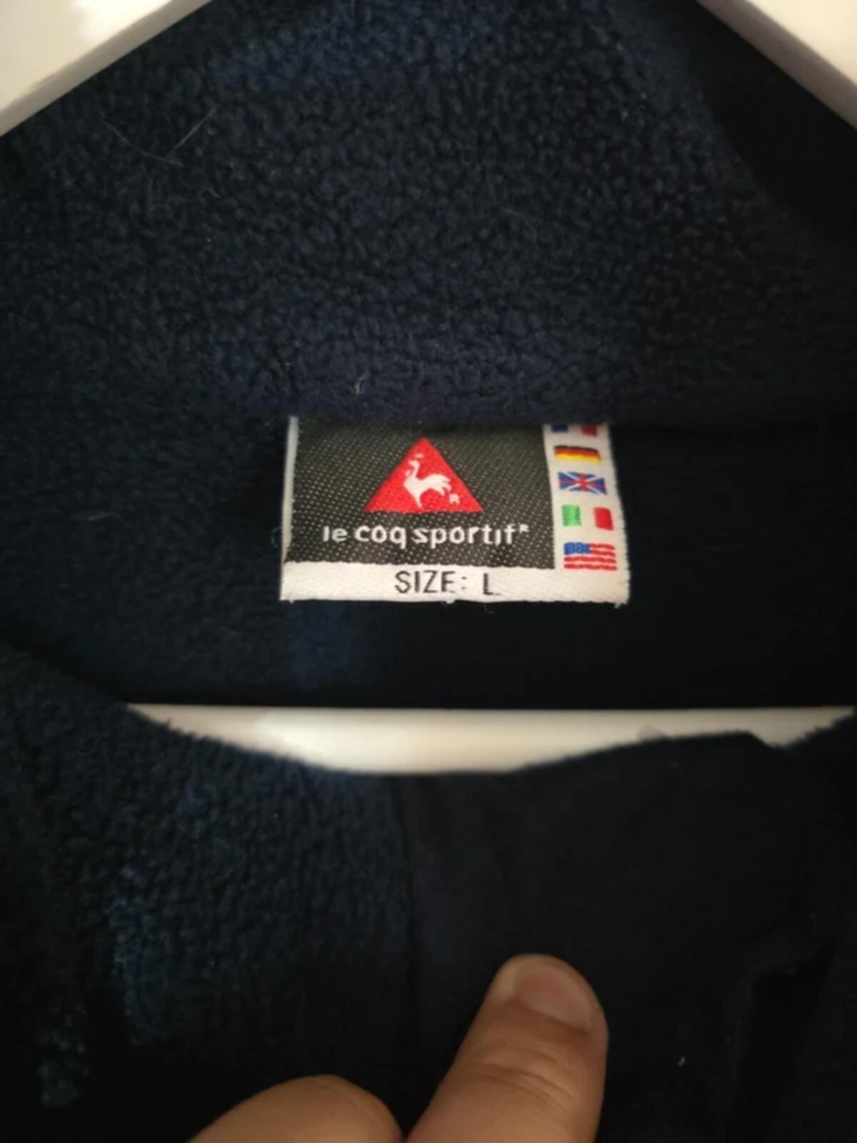 Manchester City 2001/02 Le Coq Sportif 1/4 zip sweatshirt/fleece - Large