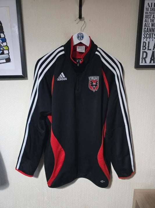 DC United 2006 Adidas 1/4 zip sweatshirt, Large