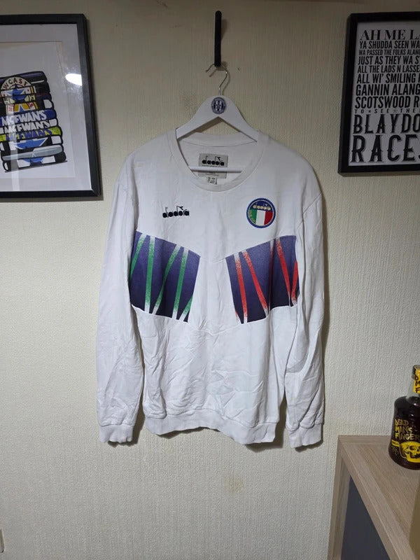 Italy 90s Diadora sweatshirt Large