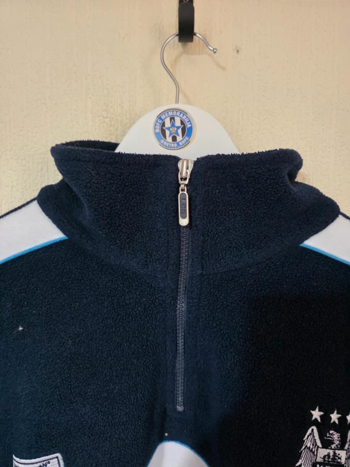 Manchester City 2001/02 Le Coq Sportif 1/4 zip sweatshirt/fleece - Large
