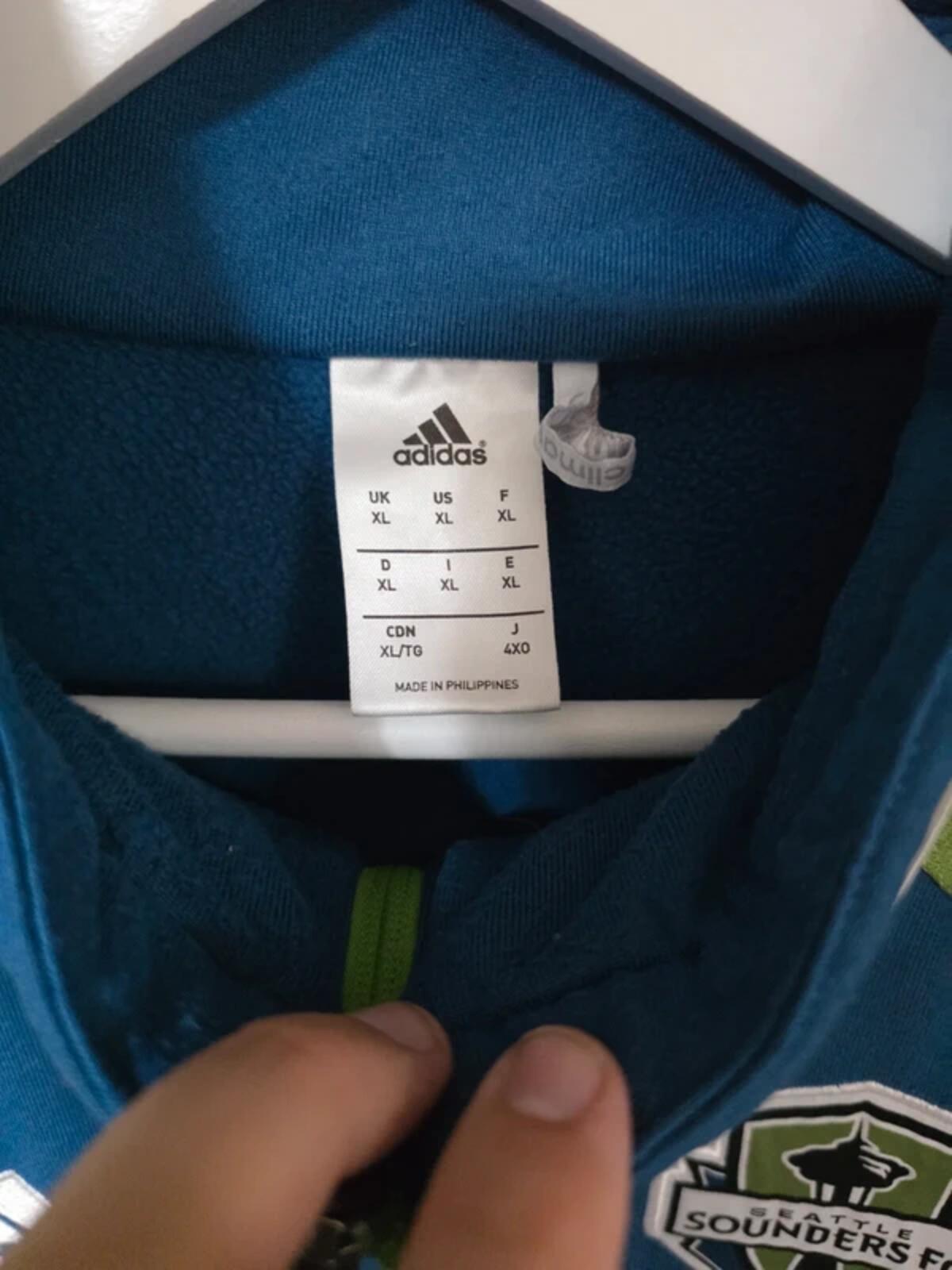 Seattle Sounders 2015/16 Adidas 1/4 zip sweatshirt - XL