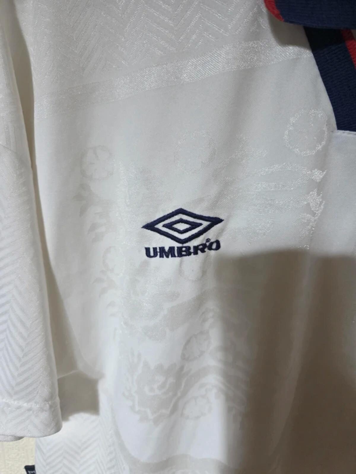 England Umbro 1993/95 home shirt, Large