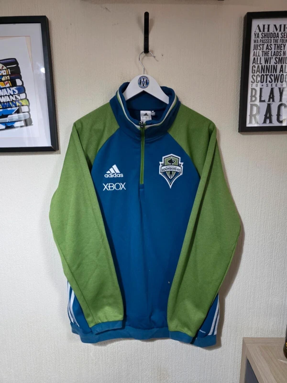Seattle Sounders 2015/16 Adidas 1/4 zip sweatshirt - XL