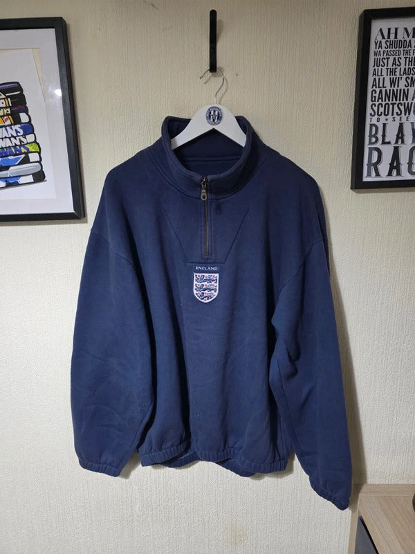 England 2000/02 Umbro 1/4 zip sweatshirt - Medium