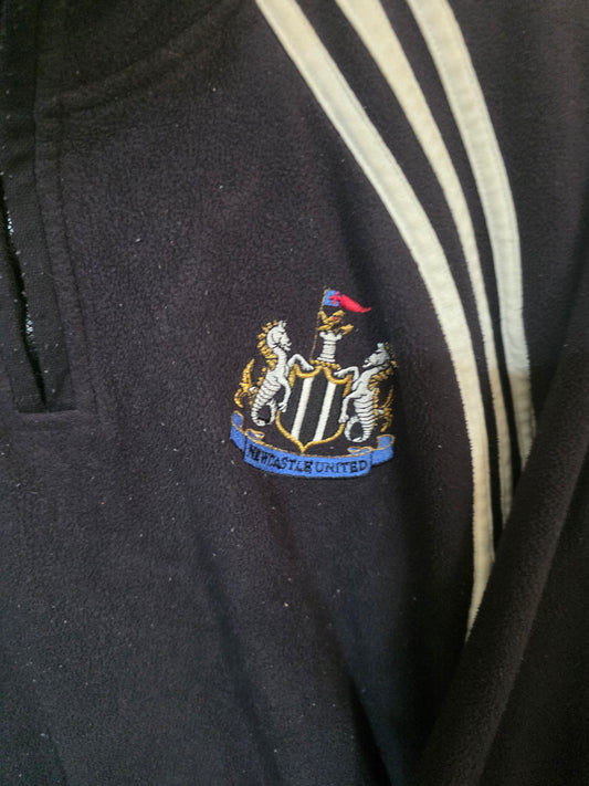 Newcastle United 2002/03 Adidas 1/4 zip fleece - Large
