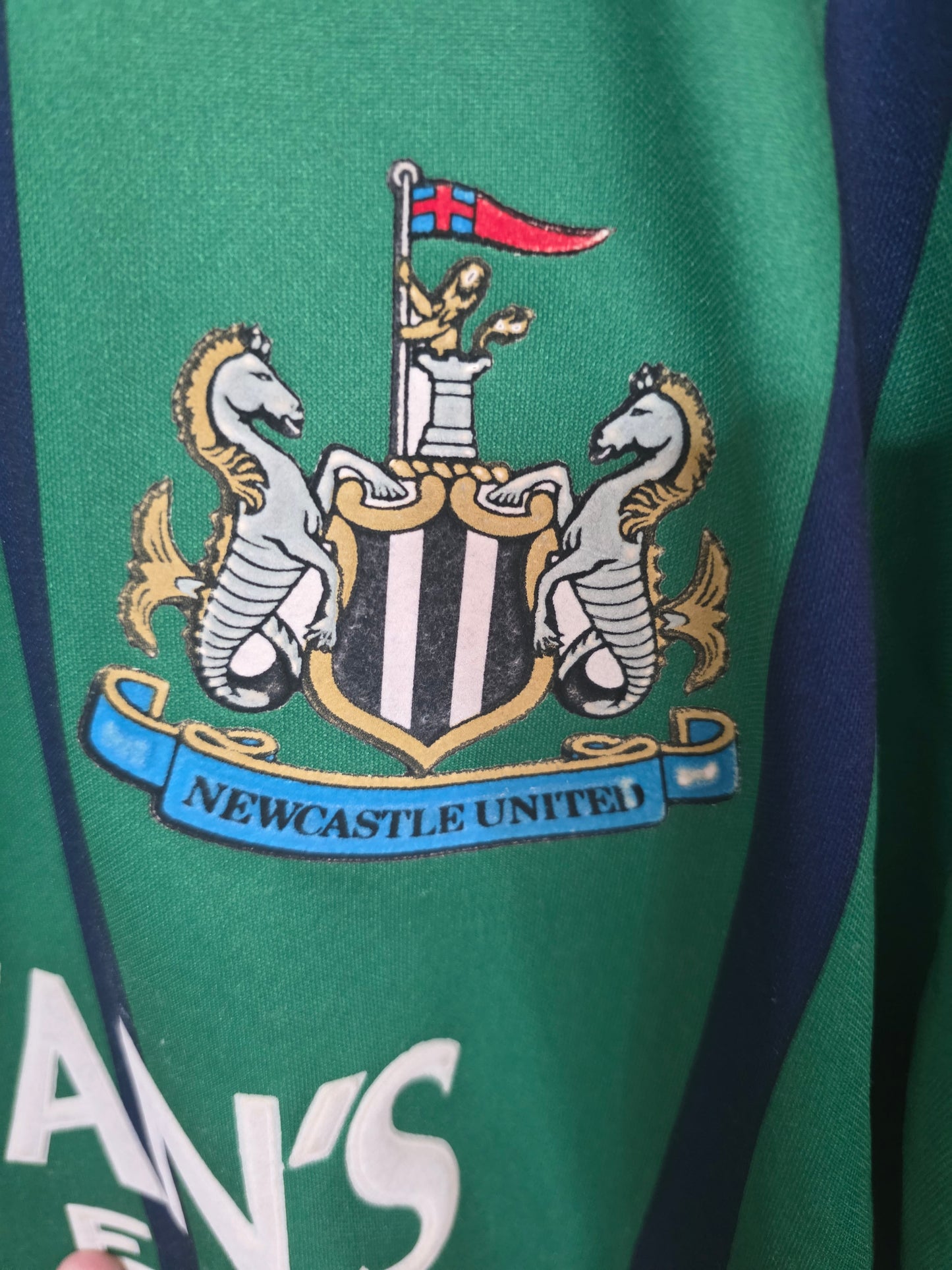 Newcastle United 1993/95 Asics third shirt #9 COLE - Medium