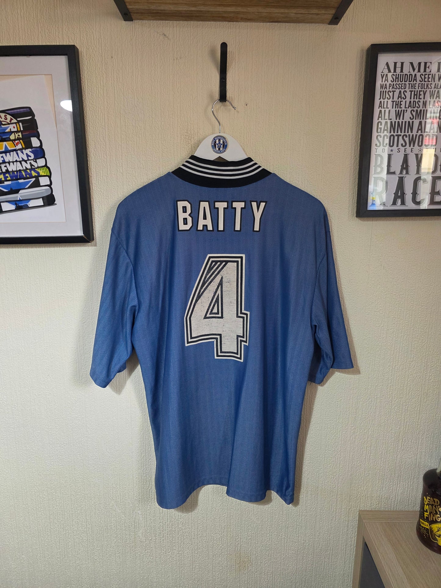 Newcastle United 1996/97 Adidas away shirt #4 BATTY - Large