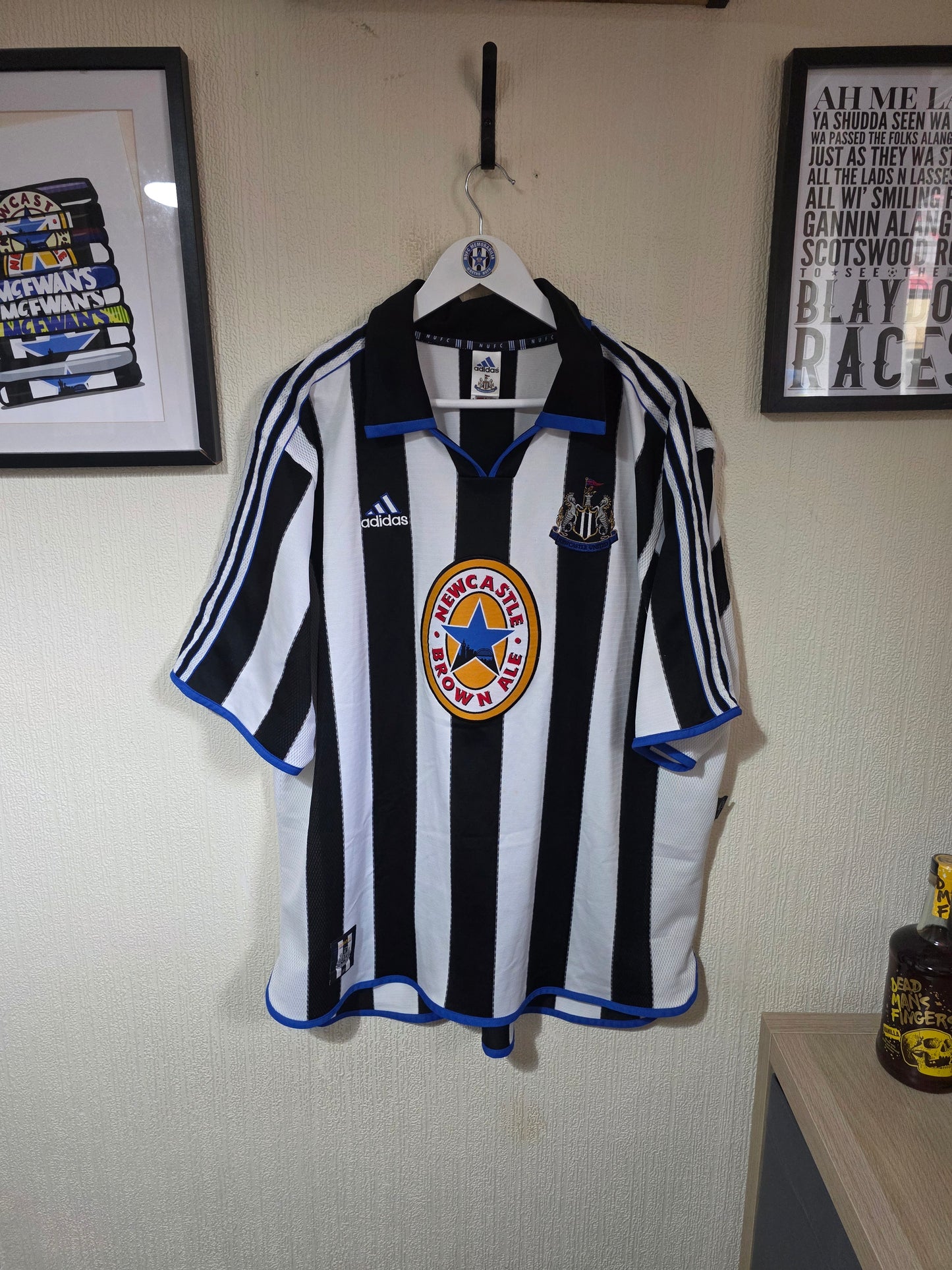 Newcastle United 1999/00 Adidas home shirt - XXL
