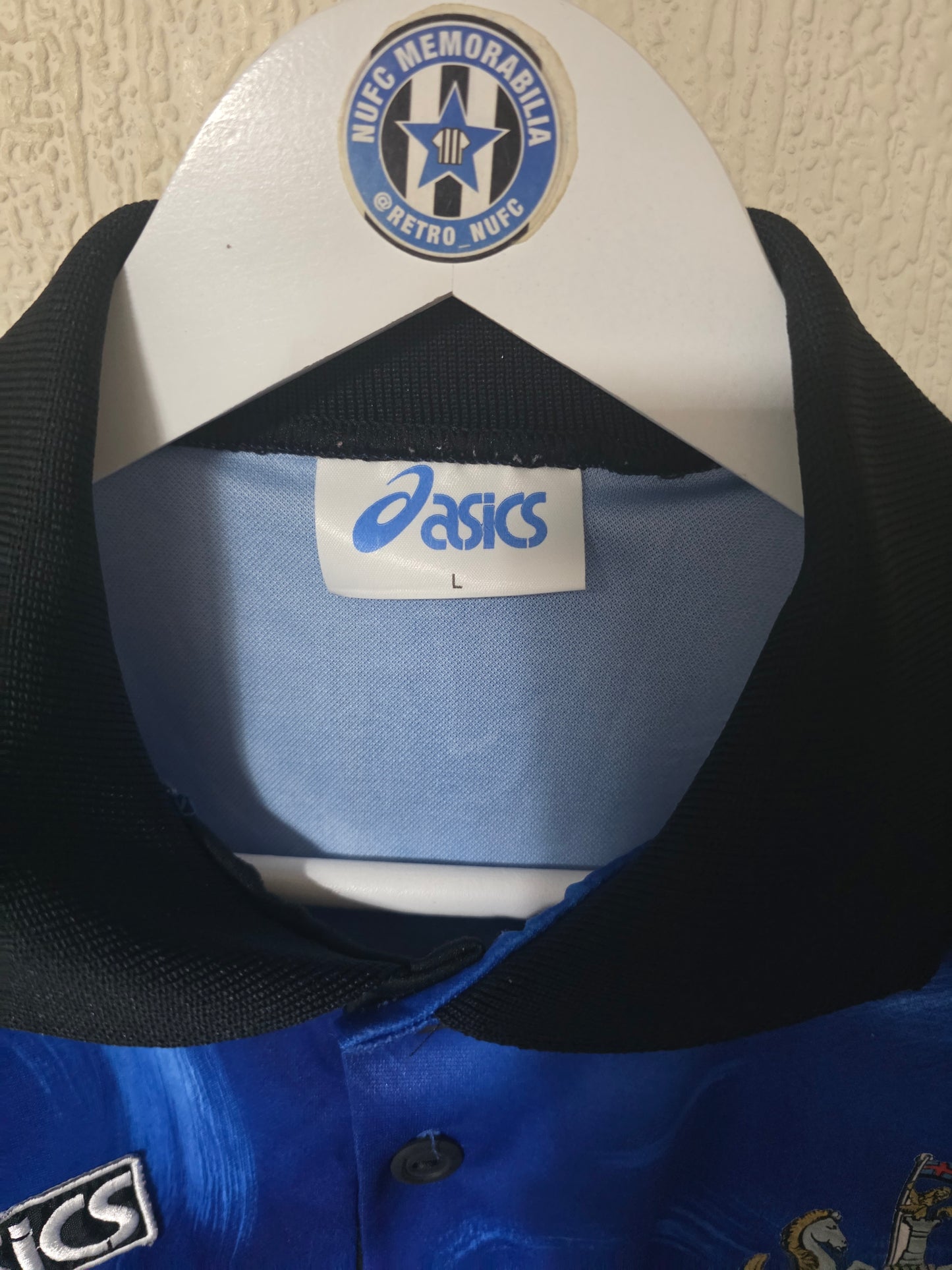 Newcastle United 1993/95 Asics away shirt, 1st Division winners embroidery