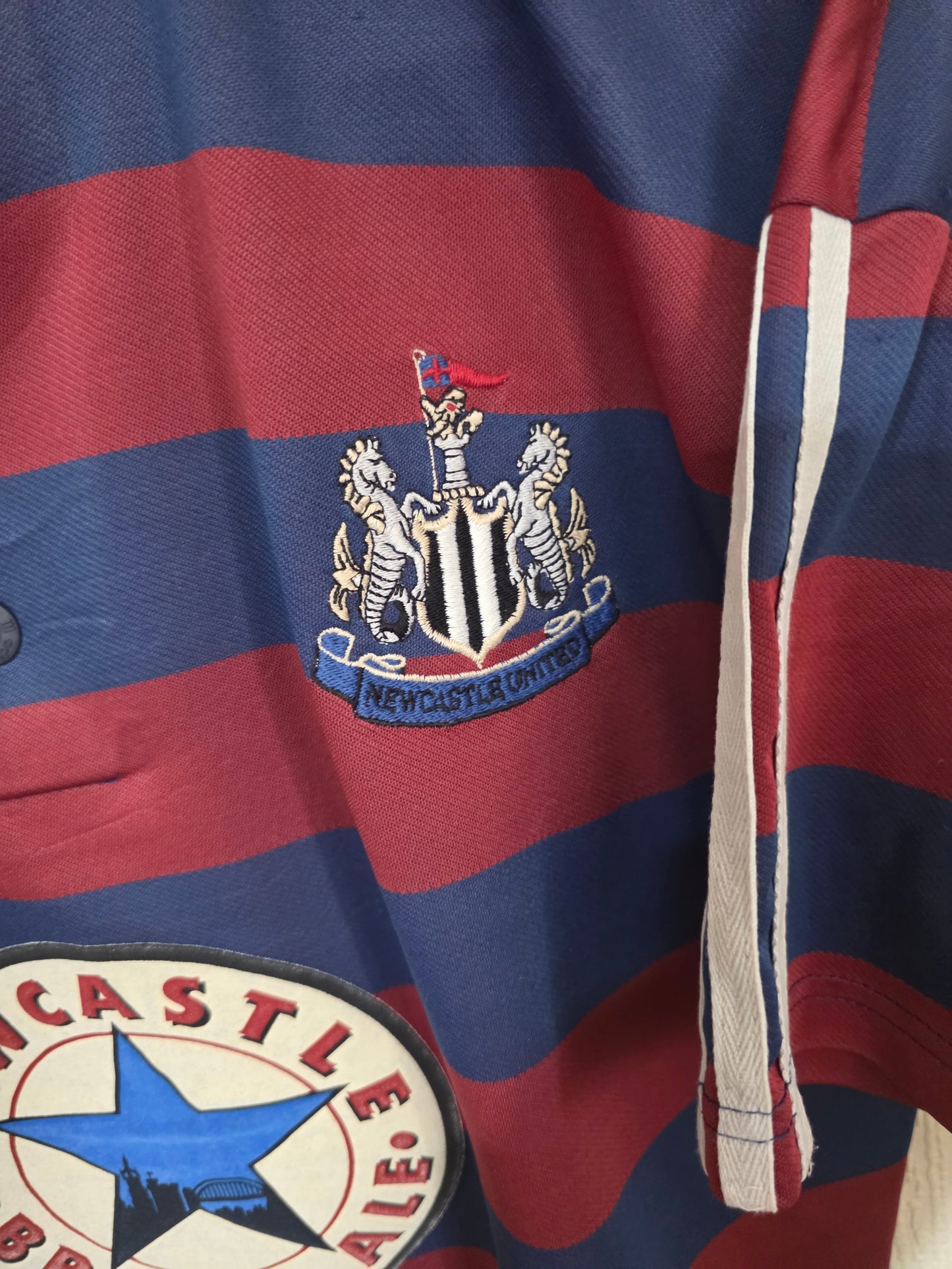 Newcastle United 1995/96 Adidas away shirt #8 BEARDSLEY - Medium